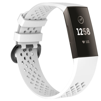 Square Hole Adjustable Sport Watch Band for FITBIT Charge 3