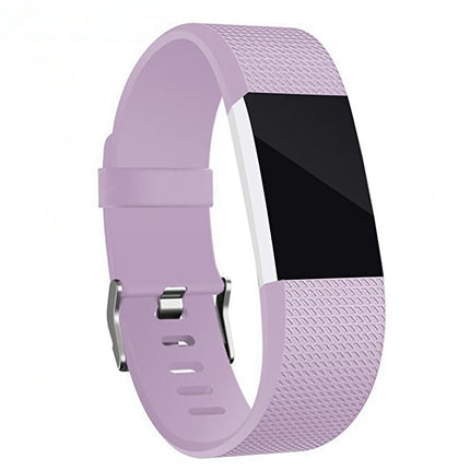 Square Pattern Adjustable Sport Watch Band for FITBIT Charge 2, Size: L, 12.5x8.5cm, L, Black, L, Light Pink, L, Coffee, L, Light Purple, L, Champagne Gold, L, Mint Green, L, Coral Red, L, Navy Blue, L, Dark Purple, L, Purple, L, Orange, L, Cyan, L, Pi...