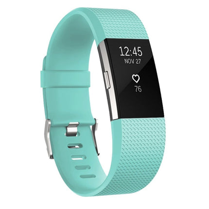 Square Pattern Adjustable Sport Watch Band for FITBIT Charge 2, Size: L, 12.5x8.5cm, L, Black, L, Light Pink, L, Coffee, L, Light Purple, L, Champagne Gold, L, Mint Green, L, Coral Red, L, Navy Blue, L, Dark Purple, L, Purple, L, Orange, L, Cyan, L, Pi...