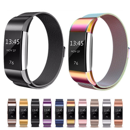 Smart Watch Stainless Steel Watch Band for FITBIT Charge 2, Size: L, Size: L