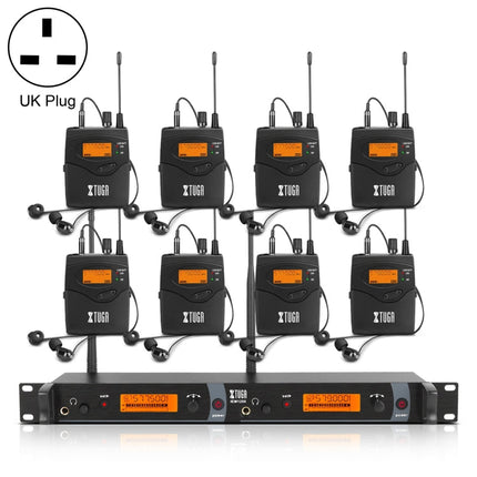 XTUGA IEM1200 Wireless Transmitter 8 Bodypack Stage Singer In-Ear Monitor System