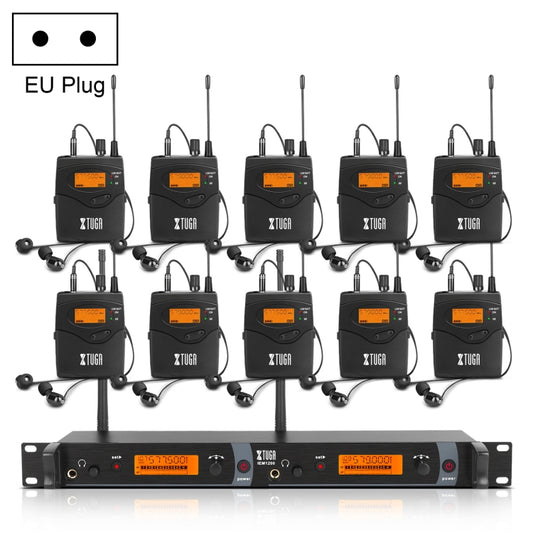 XTUGA IEM1200 Wireless Transmitter 10 Bodypack Stage Singer In-Ear Monitor System, Transmitter 10 Bodypack