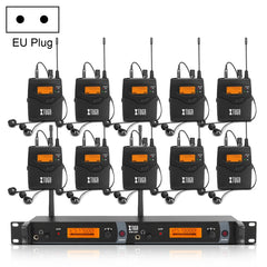 XTUGA IEM1200 Wireless Transmitter 10 Bodypack Stage Singer In-Ear Monitor System, Transmitter 10 Bodypack