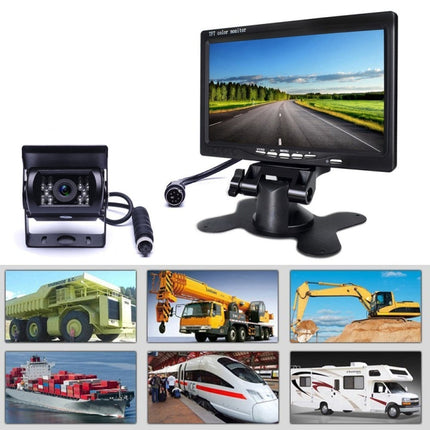 F0505 7 inch HD Car 18 IR LEDs Backup Camera Rearview Mirror Monitor, with 10m Cable, Single Camera