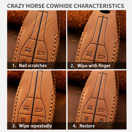 For Cadillac 5-button C091 Car Key Leather Protective Case, C091