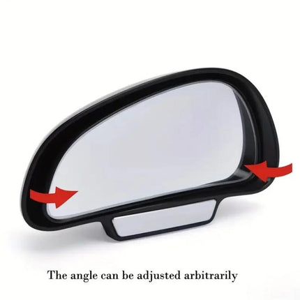 3R-091 Car Blind Spot Left Rear View Wide Angle Adjustable Mirror, 3R-091, 3R-091 (Black)