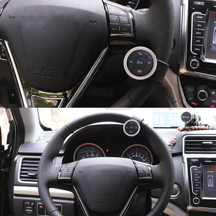 Universal Strap Shape Steering Wheel Remote Control Car Multimedia Wireless Button Remote Control, Strap Shape Black, Strap Shape Silver