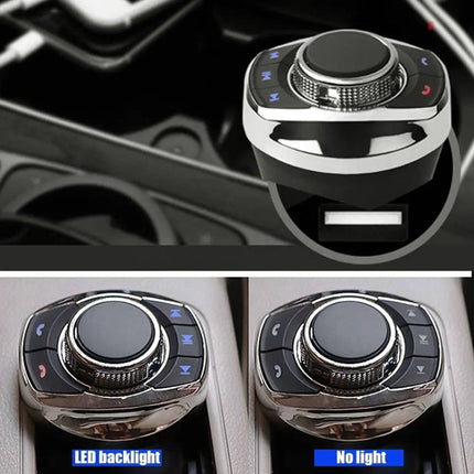 Multifunctional Car Cup Holder Wireless Knob Button Steering Wheel Button Remote Control without Light, without Light