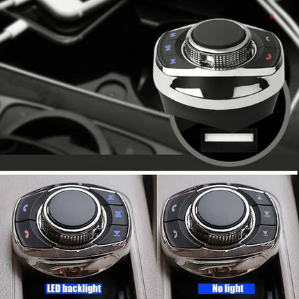 Multifunctional Car Cup Holder Wireless Knob Button Steering Wheel Button Remote Control without Light, without Light