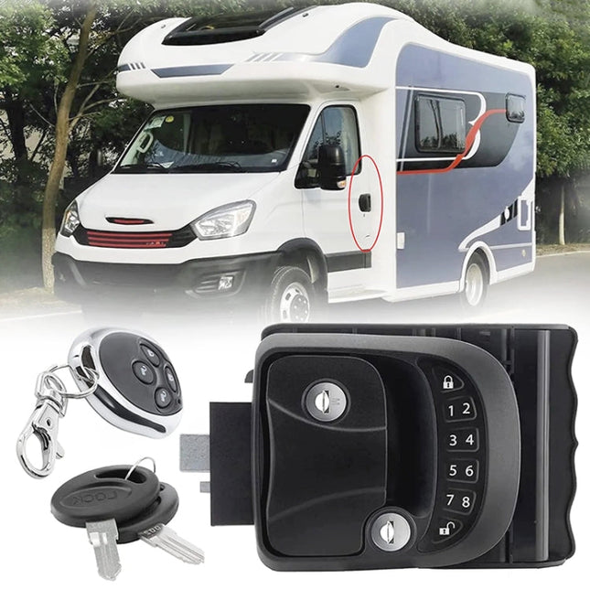 RV Intelligent Remote Control Electronic Password Lock RV Door Lock Modification Accessories, D Type