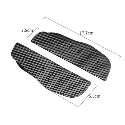Car Rear View Mirror Rain Eyebrow Cover Catering Mirror PVC Carbon Fiber Pattern Rain Shield, DM-119