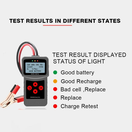 MICRO-200 PRO Car Battery Tester Battery Internal Resistance Life Analyzer, Western European Version, MICRO-200 PRO, Western European