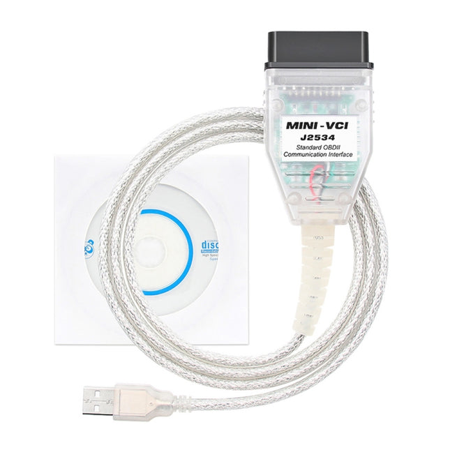 USB to OBD2 16 Pin MINI VCI FT232RL Single Diagnostic Cable for Toyota TIS Techstream, FT232RL