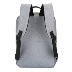 POFOKO Large-capacity Waterproof Oxford Cloth Business Casual Backpack with External USB Charging Design for 15.6 inch Laptops