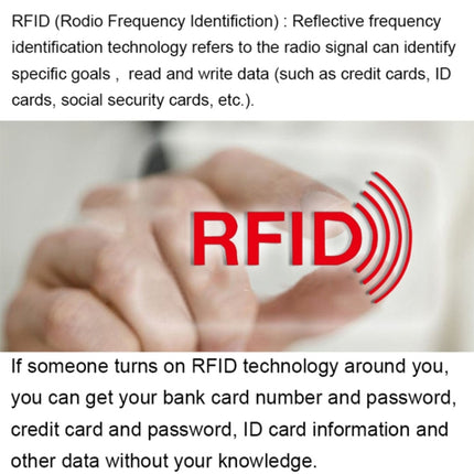 Aluminum Foil RFID Blocking Credit Card ID Bank Card Case Card Holder Cover, Size: 9.1*6.3cm, RFID 1pcs
