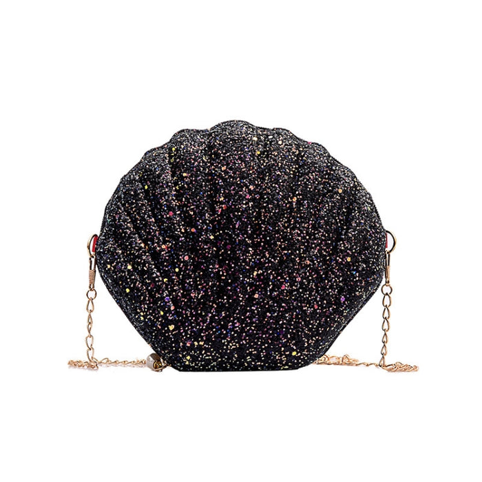 Shell Shape Fashion Sequined Single Shoulder Crossbody Bag