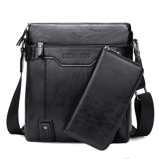 WEIXIER 15036 Multifunctional Men Business Messenger Bag Single Shoulder Bag with Handbag