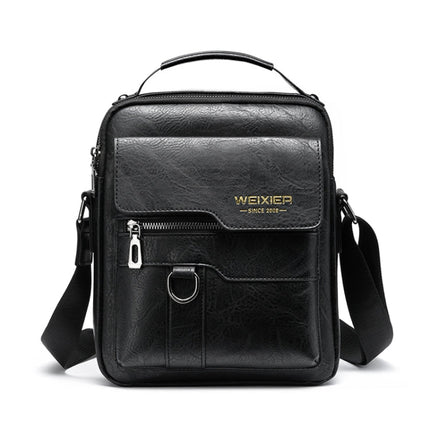 WEIXIER 8642 Men Business Retro PU Leather Handbag Crossbody Bag, 26 x 22 x 8cm