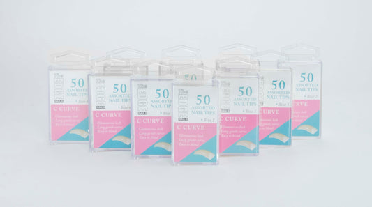 C Curve Assorted Nail Tips 50 Pack