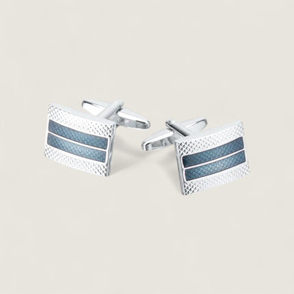 Classic Indigo Enamel Cufflinks