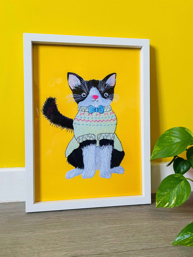 CLEARANCE Noodle the Jumper Cat Original Art