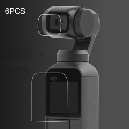 6 PCS HD Lens Protector + Screen Film for DJI OSMO Pocket Gimbal