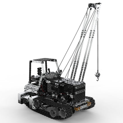 MoFun SW(RC)-010 2.4G Wireless Remote Control 10-channel Side Crane Children DIY Stainless Steel Assembled Toy, SW(RC)-010