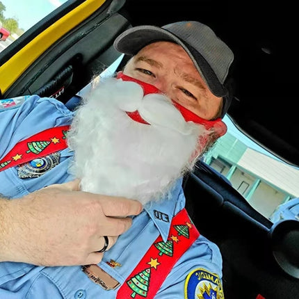 Santa Claus Beard Dustproof Cotton Mask Christmas Funny Dress Up Ornaments, Cotton Mask