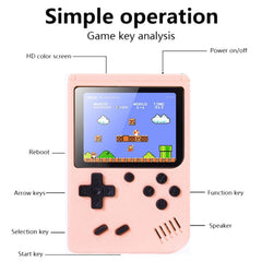 MK500 Macaron Mini Retro Classic Handheld Game Console for Kids Built-in 500 Games, Support AV Output, MK500 / Pink, MK500 / Green, MK500 / Grey, MK500 / Blue, MK500 / Yellow