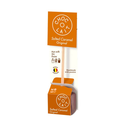 Choc-o-Lait salted caramel flavoured Belgian drinking chocolate sticks - VAT FREE