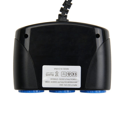 12-24V 3.1A 3 USB Ports & 3 Car Cigarette Lighter Sockets Car Charger, 12-24V 3.1A  With 23 USB