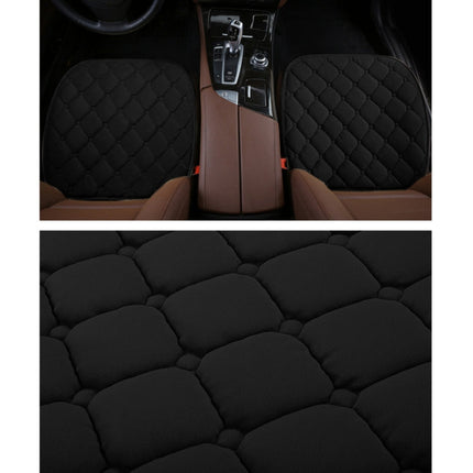 3 PCS / Set Luxurious Warm Car Seat Cover Cushion Universal Front Back Seat Covers Car Non-slip Chair Pad Warm Car Mats No Back Plush Cushion