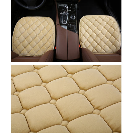 3 PCS / Set Luxurious Warm Car Seat Cover Cushion Universal Front Back Seat Covers Car Non-slip Chair Pad Warm Car Mats No Back Plush Cushion