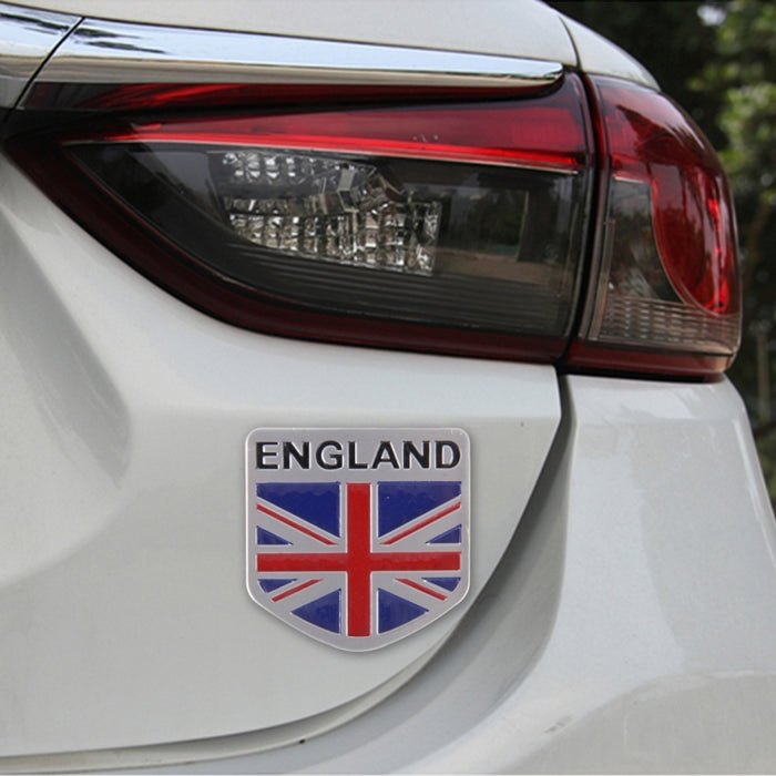 England Flag Style Metal Car Sticker, England Flag