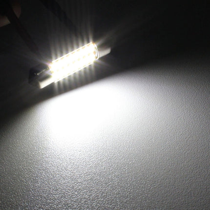 2 PCS Festoon 36mm 2W 160LM White Light 16 LED SMD 4014 Error Free License Plate Lights Car Light Bulb, 36mm