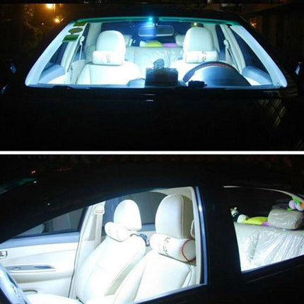 2 PCS Festoon 36mm 2W 160LM White Light 16 LED SMD 4014 Error Free License Plate Lights Car Light Bulb, 36mm