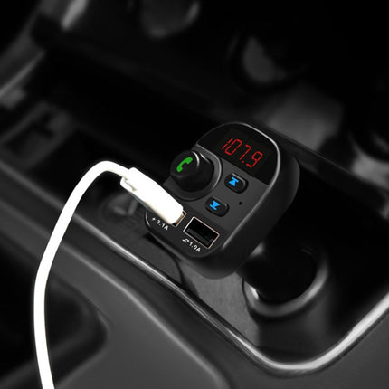 805E Dual USB Charging Bluetooth FM Transmitter MP3 Music Player Car Kit, Support Hands-Free Call  & Read TF Card / U Disk Music, 805E
