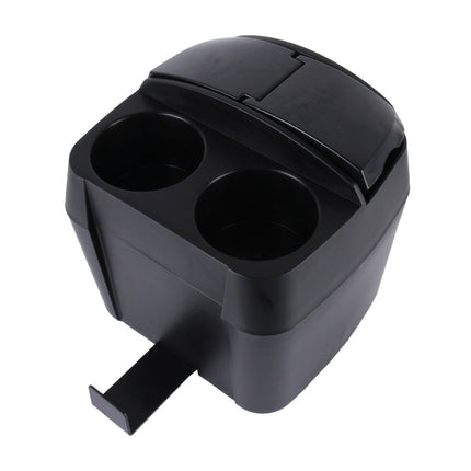 SHUNWEI SD-1605 Multifunction 3 in 1 Car Cup Holder Drink Bottle Can Garbage Can Portable Vehicle Trash Can Bin Rubbish Bin Organizer, SD-1605 Black, SD-1605 Khaki