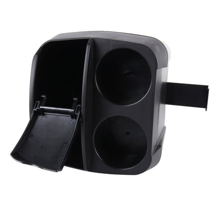 SHUNWEI SD-1605 Multifunction 3 in 1 Car Cup Holder Drink Bottle Can Garbage Can Portable Vehicle Trash Can Bin Rubbish Bin Organizer, SD-1605 Black, SD-1605 Khaki