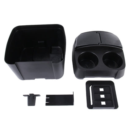 SHUNWEI SD-1605 Multifunction 3 in 1 Car Cup Holder Drink Bottle Can Garbage Can Portable Vehicle Trash Can Bin Rubbish Bin Organizer, SD-1605 Black, SD-1605 Khaki