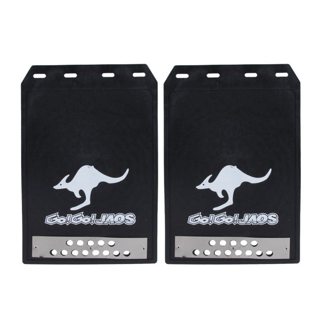 2 PCS WS-003 Premium Heavy Duty Molded Splash Mud Flaps Auto Front and Rear Guards, Small Size, Random Pattern Delivery