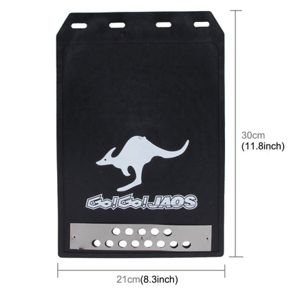 2 PCS WS-003 Premium Heavy Duty Molded Splash Mud Flaps Auto Front and Rear Guards, Small Size, Random Pattern Delivery