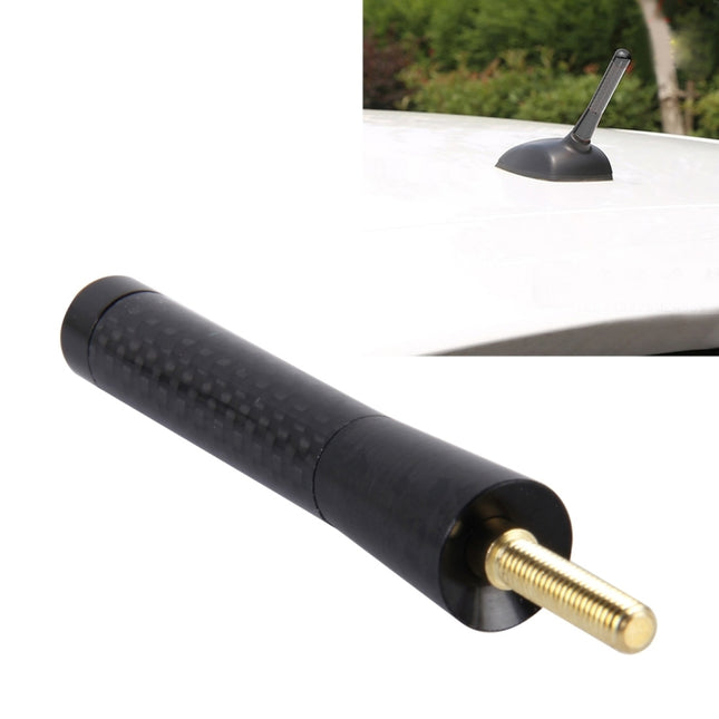 Carbon Fiber Aluminum Short Antenna Polished Universal Screws Base(Medium Size), 8cm
