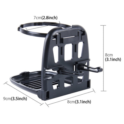 SHUNWEI SD-1010 Foldable Auto Car Air Vent Outlet Beverage Cup Drink Bottle Holder Stand Mount, SD-1010(Black)