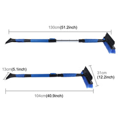 2 in 1 Car High-strength Scalable Removable Snow Shovel with Snow Frost Broom Brush And Ice Scraper