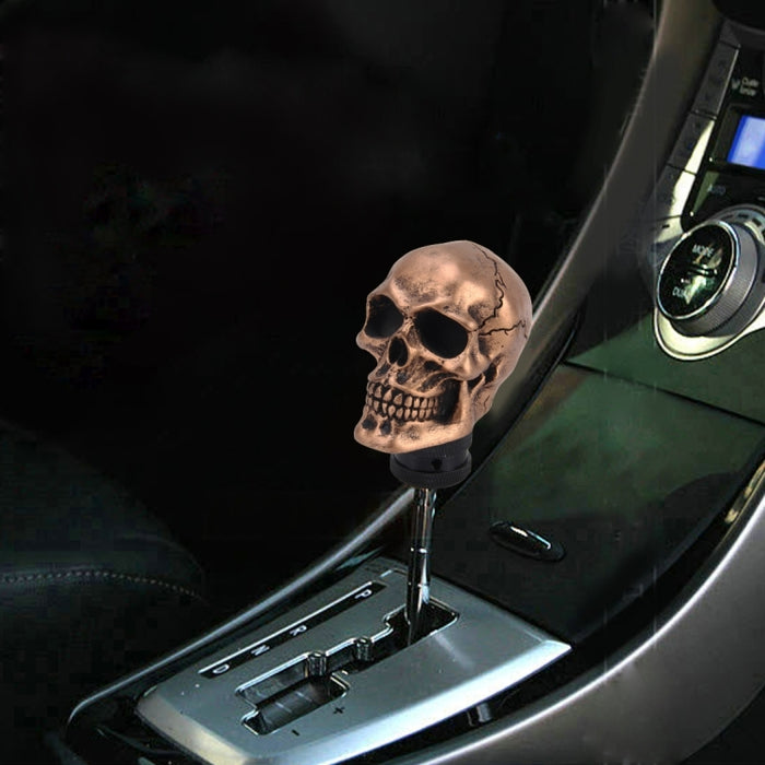 Universal Skull Head Shape Resin ABS Manual or Automatic Gear Shift Knob Fit for All Car, Gear Shift Knob 9