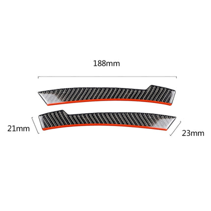 2 PCS Car Carbon Fiber Rearview Mirror Anti-collision Strip Protection Guards Trims Stickers for Mercedes-Benz, Rearview Mirror