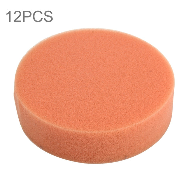12 PCS Car Wax Sponge Round Sponge High-density Sponge,Size:9.8*9.8cm, 9.8*9.8cm