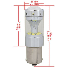 2 PCS 1156 60W 1200 LM 6000K Car Auto Brake Lights Turn Light Backup Light with 12 CREE XB-D Lamps, DC 12V