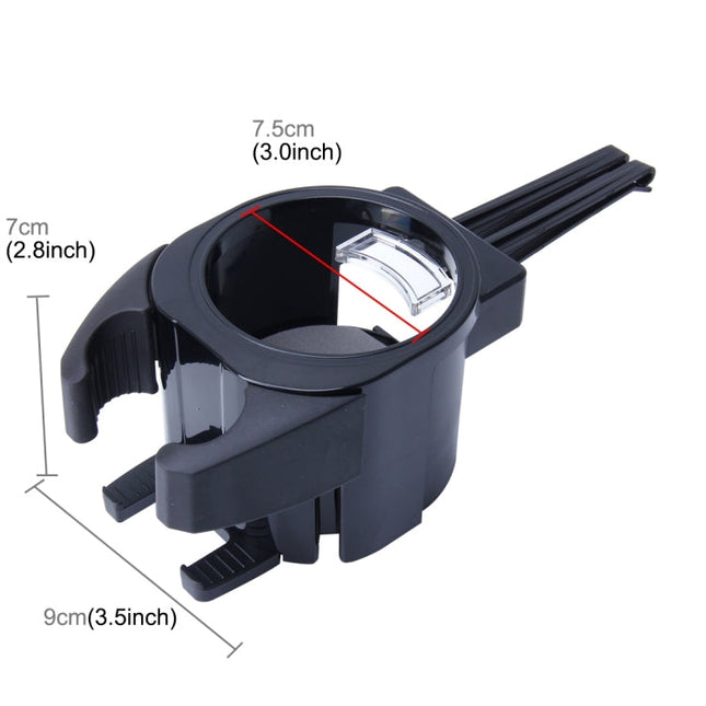 SHUNWEI SD-1027 Car Auto Multi-functional ABS Air Vent Drink Holder Bottle Cup Holder Phone Holder Mobile Mount, SD-1027(Black), SD-1027(Red)
